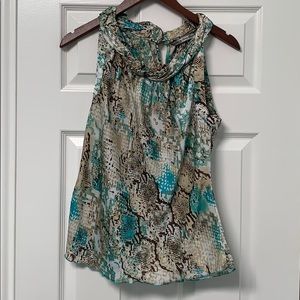 Signature by Larry Levine Tops - Multicolored twist neckline tank top Signature by Larry Levine Tops - Multicolored twist neckline tank top